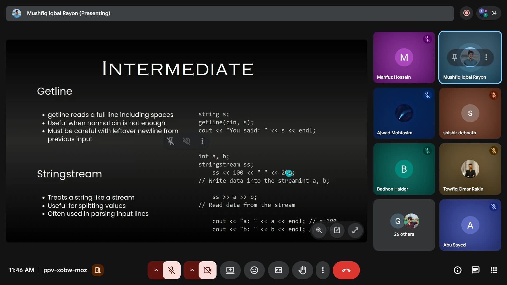Introductory Session Wrap-up & Contest