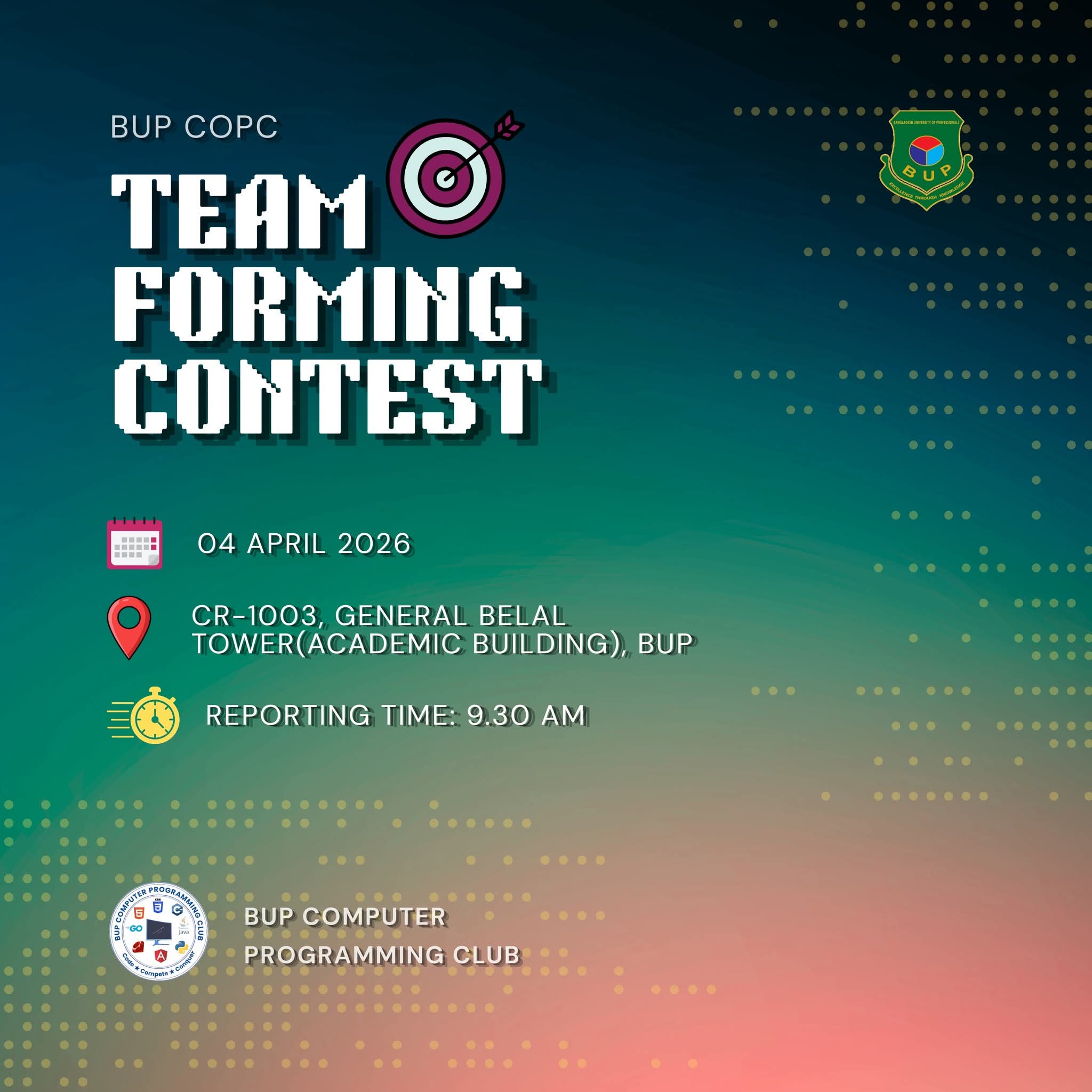 Team Forming Contest (TFC)